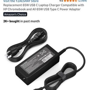 4 65W USB C laptop charger